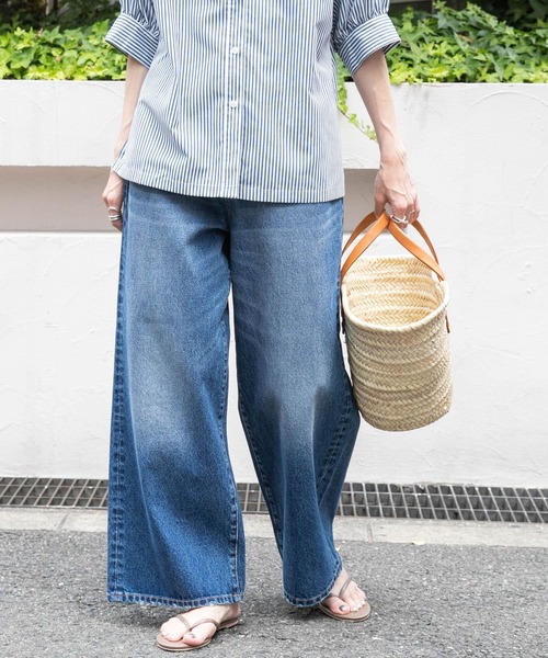 FORK&SPOON（フォークアンドスプーン）の「FORK&SPOON　JFデニムバギーパンツ（デニムパンツ・レディース・ワンウォッシュ/ブルー系その他・1/2）」の15枚目の写真