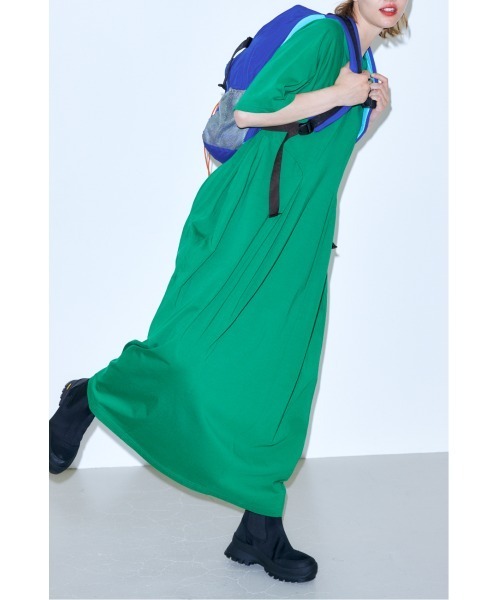nagonstans サイロ天竺 Side Puffドレス nagonstans（ナゴンスタンス）の「サイロ天竺 Side Puffドレス