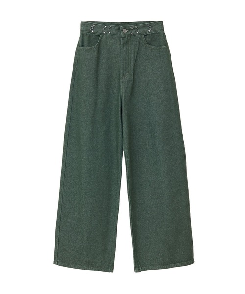 CRAFT STANDARD BOUTIQUE(クラフトスタンダードブティック)の「ホックワイドパンツ(チノパンツ・レディース・ブラック/カーキ/ピンク/ブラウン/パープル・M/L)」の12枚目の写真