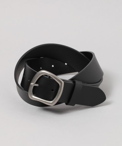 JEANASIS（ジーナシス）の「ヘンケイバックルベルト/138819（ベルト・レディース・ベージュ/ブラック・FREE）」の2枚目の写真