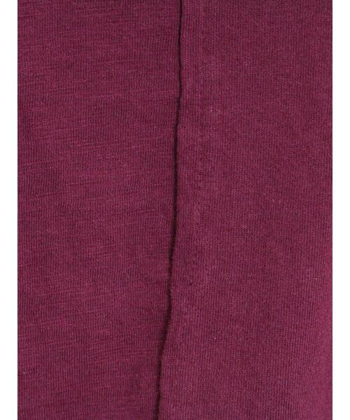 Samansa Mos2(サマンサ モスモス)の「切替ロゴTシャツ(Tシャツ/カットソー・レディース・イエロー/オフホワイト/チャコールグレー/パープル・F)」の14枚目の写真