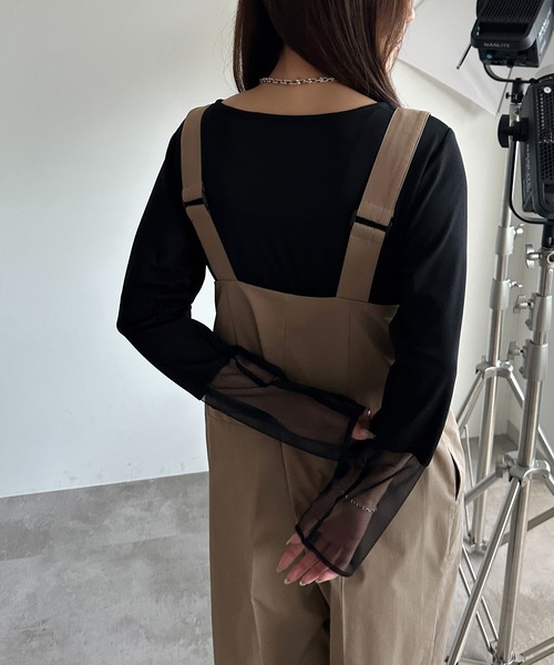 apres jour mignon(アプレジュールミニョン)の「サスペンダー付きハイウエストサロペット【ZOZOTOWN限定アイテム】(サロペット/オーバーオール・レディース・チャコールグレー/ブラウン系その他/カーキ/ブラック・SMALL/MEDIUM/X-LARGE)」の20枚目の写真