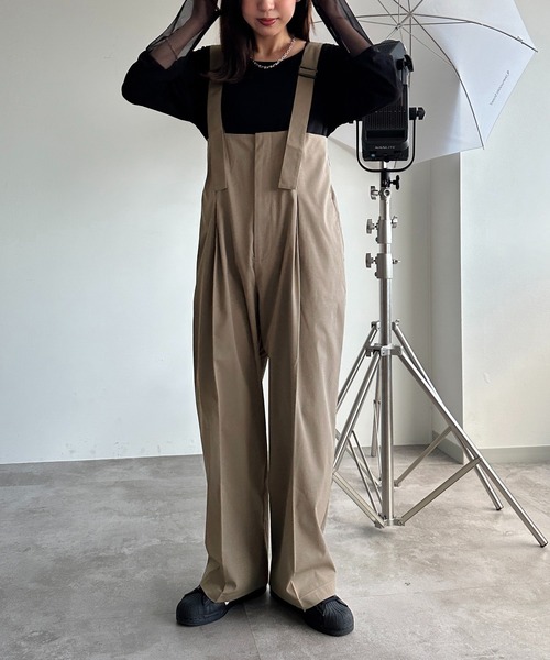 apres jour mignon(アプレジュールミニョン)の「サスペンダー付きハイウエストサロペット【ZOZOTOWN限定アイテム】(サロペット/オーバーオール・レディース・チャコールグレー/ブラウン系その他/カーキ/ブラック・SMALL/MEDIUM/X-LARGE)」の22枚目の写真