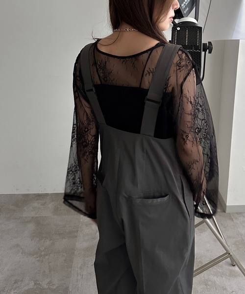 apres jour mignon(アプレジュールミニョン)の「サスペンダー付きハイウエストサロペット【ZOZOTOWN限定アイテム】(サロペット/オーバーオール・レディース・チャコールグレー/ブラウン系その他/カーキ/ブラック・SMALL/MEDIUM/X-LARGE)」の12枚目の写真