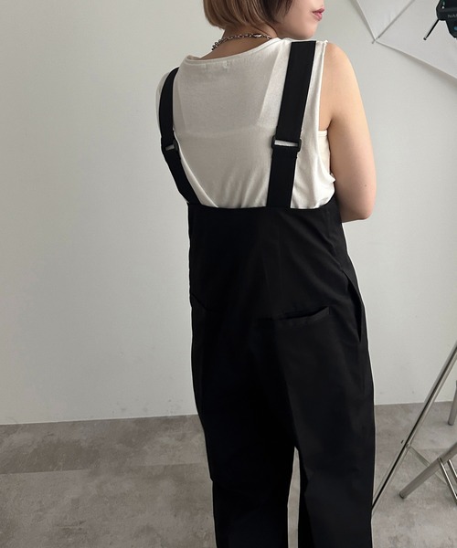 apres jour mignon(アプレジュールミニョン)の「サスペンダー付きハイウエストサロペット【ZOZOTOWN限定アイテム】(サロペット/オーバーオール・レディース・チャコールグレー/ブラウン系その他/カーキ/ブラック・SMALL/MEDIUM/X-LARGE)」の6枚目の写真