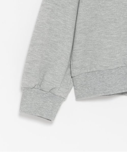 LOVETOXIC（ラブトキシック）の「【LTXC】ハーフZIP長袖SETUP（ワンピース・キッズ・ブラック/オフホワイト/トップグレー・S/L/M）」の8枚目の写真