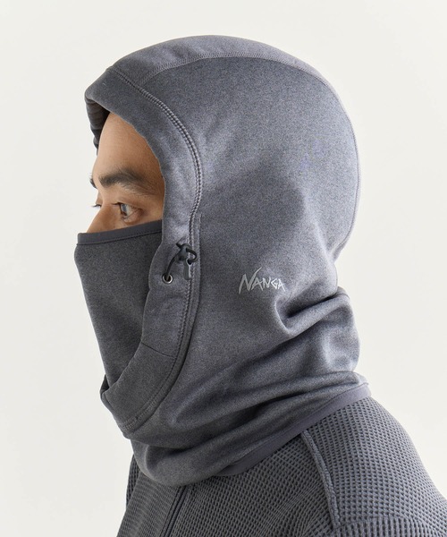 NANGA（ナンガ）の「POLARTEC POWER STRETCH BALACLAVA/ポーラテック パワーストレッチ バラクラバ（ネックウォーマー/スヌード・メンズ・グレー/ブラック・FREE）」の7枚目の写真