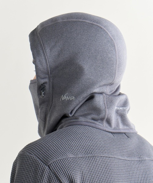 NANGA（ナンガ）の「POLARTEC POWER STRETCH BALACLAVA/ポーラテック パワーストレッチ バラクラバ（ネックウォーマー/スヌード・メンズ・グレー/ブラック・FREE）」の8枚目の写真