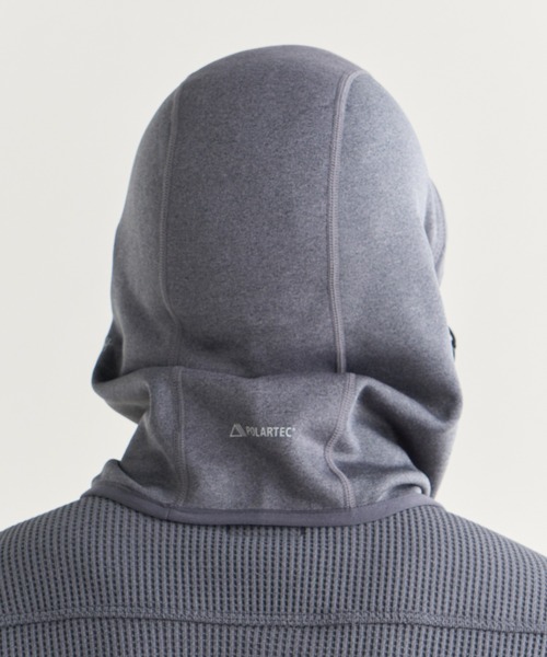 NANGA（ナンガ）の「POLARTEC POWER STRETCH BALACLAVA/ポーラテック パワーストレッチ バラクラバ（ネックウォーマー/スヌード・メンズ・グレー/ブラック・FREE）」の4枚目の写真