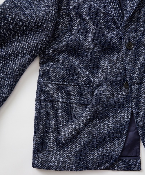 UNION STATION(ユニオンステーション)の「ラーベン編みテーラードジャケット(テーラードジャケット・メンズ・ライトグレー/ネイビー/グレー系/チャコールグレー・LL/L/M/S)」の17枚目の写真