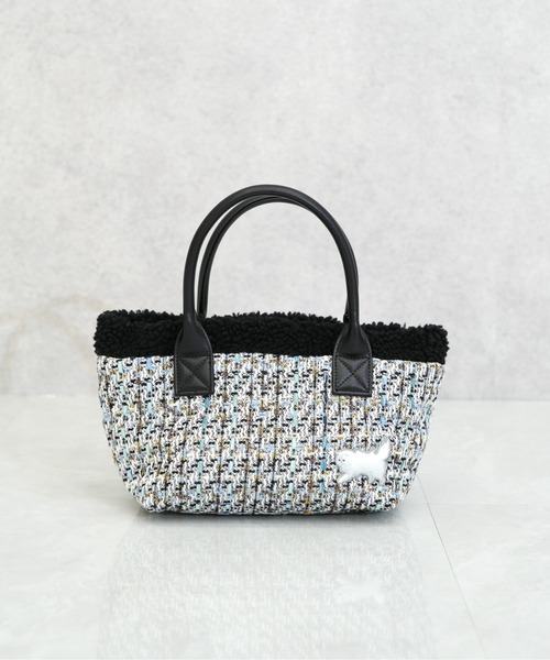 【PAUL & JOE ACCESSOIRES /ポール アンド ジョー アクセソワ 】 ツイード・ジプシー ミニトートバッグ（トートバッグ）｜PAUL & JOE ACCESSOIRES（ポールアンドジョーアクセソワ）