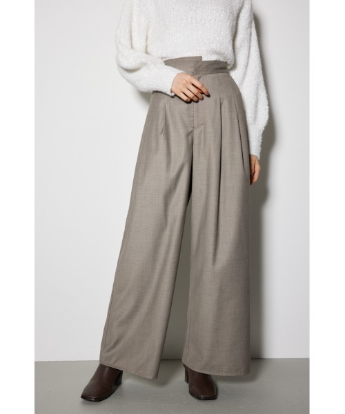 セール】レイヤードベルトパンツ（スラックス）｜rienda（リエンダ）の