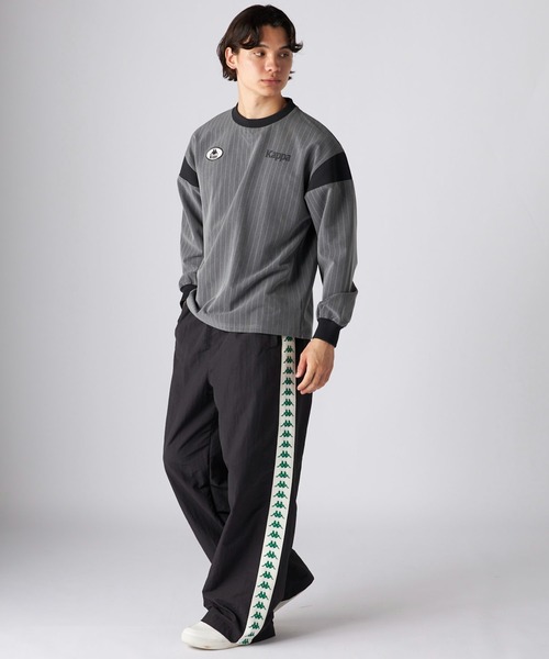 Kappa（カッパ）の「フットボールルックTシャツ (ユニセックス)（Tシャツ/カットソー・レディース・ネイビー/グレー・SMALL/MEDIUM/LARGE）」の3枚目の写真