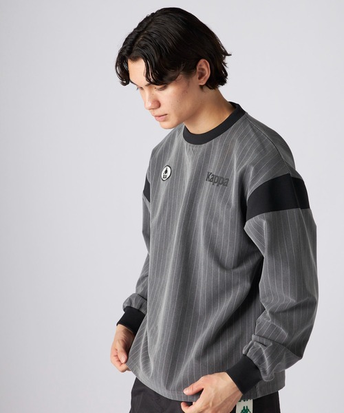 Kappa（カッパ）の「フットボールルックTシャツ (ユニセックス)（Tシャツ/カットソー・レディース・ネイビー/グレー・SMALL/MEDIUM/LARGE）」の5枚目の写真