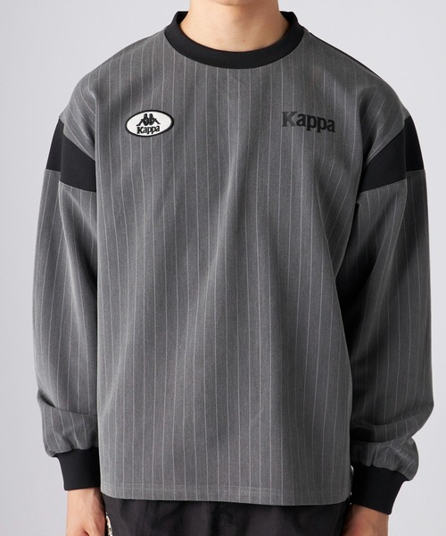 Kappa（カッパ）の「フットボールルックTシャツ (ユニセックス)（Tシャツ/カットソー・レディース・ネイビー/グレー・SMALL/MEDIUM/LARGE）」の6枚目の写真