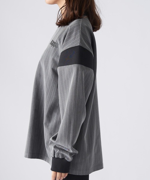 Kappa（カッパ）の「フットボールルックTシャツ (ユニセックス)（Tシャツ/カットソー・レディース・ネイビー/グレー・SMALL/MEDIUM/LARGE）」の10枚目の写真