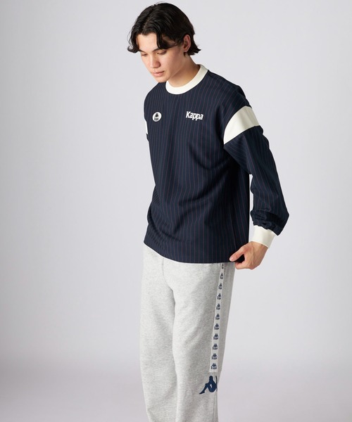 Kappa（カッパ）の「フットボールルックTシャツ (ユニセックス)（Tシャツ/カットソー・レディース・ネイビー/グレー・SMALL/MEDIUM/LARGE）」の14枚目の写真