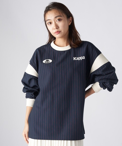 Kappa（カッパ）の「フットボールルックTシャツ (ユニセックス)（Tシャツ/カットソー・レディース・ネイビー/グレー・SMALL/MEDIUM/LARGE）」の21枚目の写真
