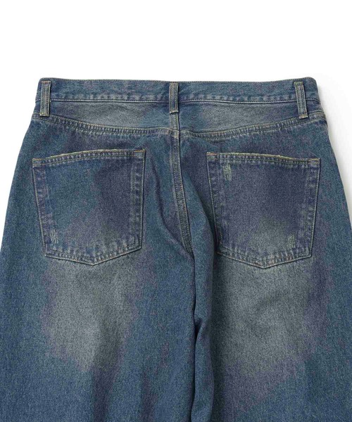 JUNRED（ジュンレッド）の「ダメージデニムパンツ（デニムパンツ・メンズ・ダークブラウン/ブラック/ネイビー・S/M/L）」の21枚目の写真