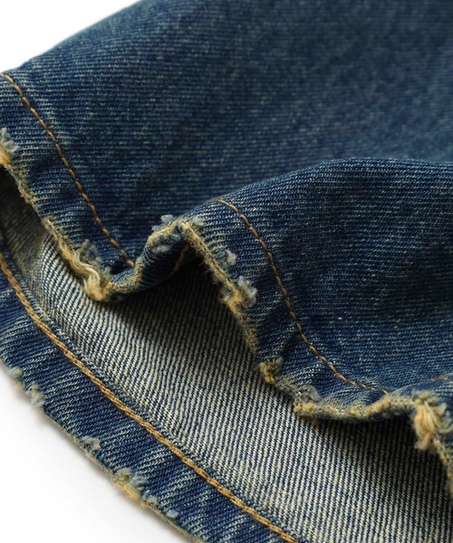 JUNRED（ジュンレッド）の「ダメージデニムパンツ（デニムパンツ・メンズ・ダークブラウン/ブラック/ネイビー・S/M/L）」の22枚目の写真