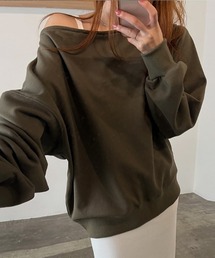 オーバーサイズオフショルスウェット