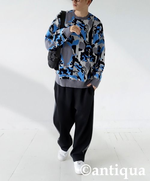 迷彩柄ニット（ニット/セーター）｜antiqua（アンティカ）の