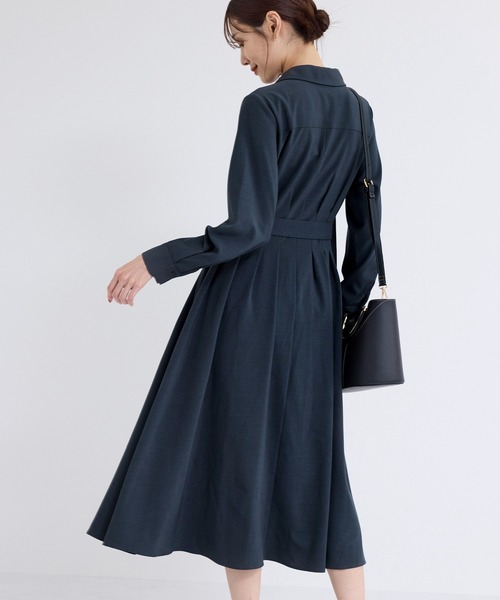 ROPE' PICNIC(ロペピクニック)の「【3サイズ展開】シャツコンシャス長袖ワンピース(シャツワンピース・レディース・チャコールグレー/ネイビー・36/38/40)」の13枚目の写真