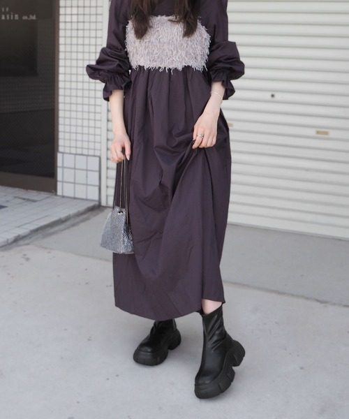 minia（ミニア）の「クラウドソールストレッチブーツ / 厚底ブーツ（ブーツ・レディース・ブラック/シルバー系/アイボリー・22.5cm/24.5cm/23.5cm）」の20枚目の写真