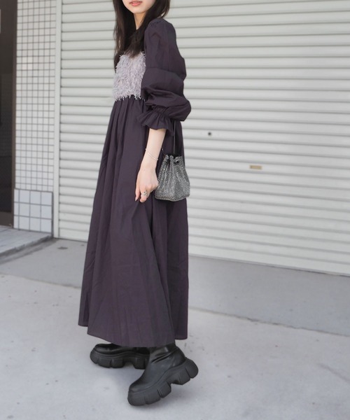 minia（ミニア）の「クラウドソールストレッチブーツ / 厚底ブーツ（ブーツ・レディース・ブラック/シルバー系/アイボリー・22.5cm/24.5cm/23.5cm）」の21枚目の写真