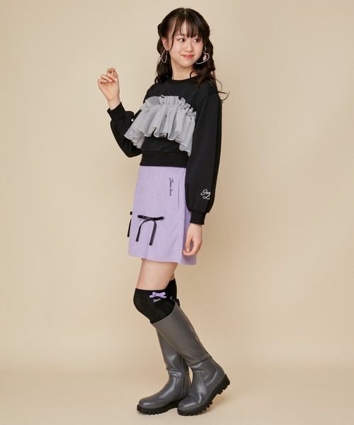 JENNI（ジェニィ）の「ボリュームソールロングブーツ（ブーツ・キッズ・ブラック/グレー/オフホワイト・24cm/23cm/22cm/21cm/20cm）」の8枚目の写真