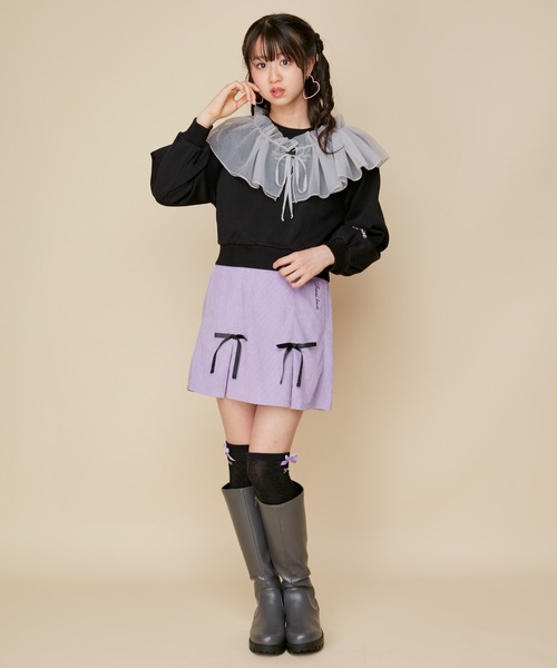 JENNI（ジェニィ）の「ボリュームソールロングブーツ（ブーツ・キッズ・ブラック/グレー/オフホワイト・24cm/23cm/22cm/21cm/20cm）」の9枚目の写真