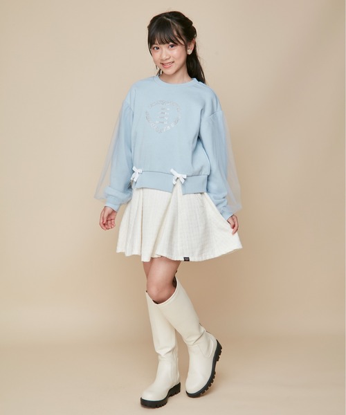 JENNI（ジェニィ）の「ボリュームソールロングブーツ（ブーツ・キッズ・ブラック/グレー/オフホワイト・24cm/23cm/22cm/21cm/20cm）」の13枚目の写真