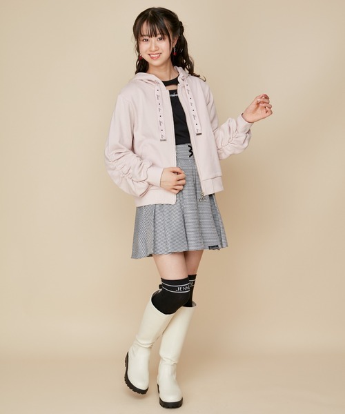 JENNI（ジェニィ）の「ボリュームソールロングブーツ（ブーツ・キッズ・ブラック/グレー/オフホワイト・24cm/23cm/22cm/21cm/20cm）」の16枚目の写真