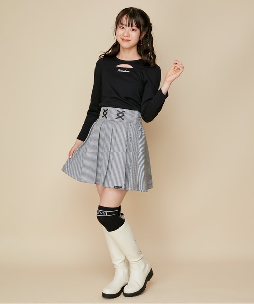 JENNI（ジェニィ）の「ボリュームソールロングブーツ（ブーツ・キッズ・ブラック/グレー/オフホワイト・24cm/23cm/22cm/21cm/20cm）」の17枚目の写真