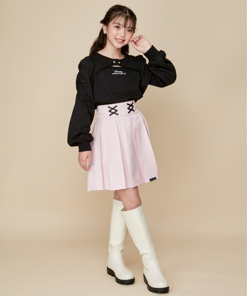 JENNI（ジェニィ）の「ボリュームソールロングブーツ（ブーツ・キッズ・ブラック/グレー/オフホワイト・24cm/23cm/22cm/21cm/20cm）」の19枚目の写真