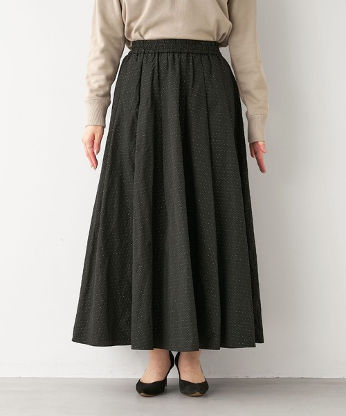 MICA&DEAL（マイカ＆ディール）の「タックメモリースカート（スカート・レディース・イエロー/オリーブ/ブラック・FREE）」の18枚目の写真