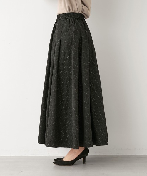 MICA&DEAL（マイカ＆ディール）の「タックメモリースカート（スカート・レディース・イエロー/オリーブ/ブラック・FREE）」の19枚目の写真