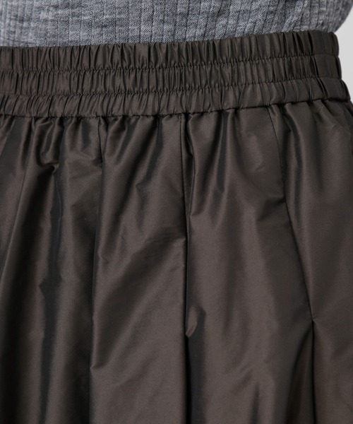 MICA&DEAL（マイカ＆ディール）の「タックメモリースカート（スカート・レディース・イエロー/オリーブ/ブラック・FREE）」の12枚目の写真