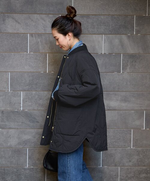 追加2》保温 / リブ付き中綿ブルゾン(ブルゾン)|B.C STOCK(ベー 追加2》保温 / リブ付き中綿ブルゾン(ブルゾン)|B.C STOCK(ベー