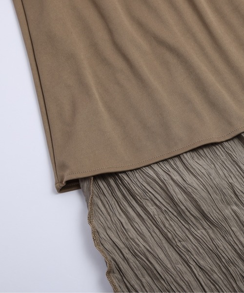 La-gemme(ラジェム)の「シャイニーワッシャーロングスカート(スカート・レディース・シルバー/ブラック/ブロンズ・フリー)」の19枚目の写真