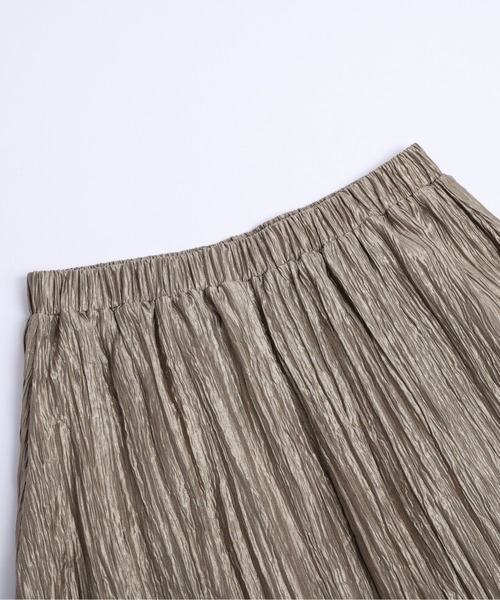 La-gemme(ラジェム)の「シャイニーワッシャーロングスカート(スカート・レディース・シルバー/ブラック/ブロンズ・フリー)」の20枚目の写真