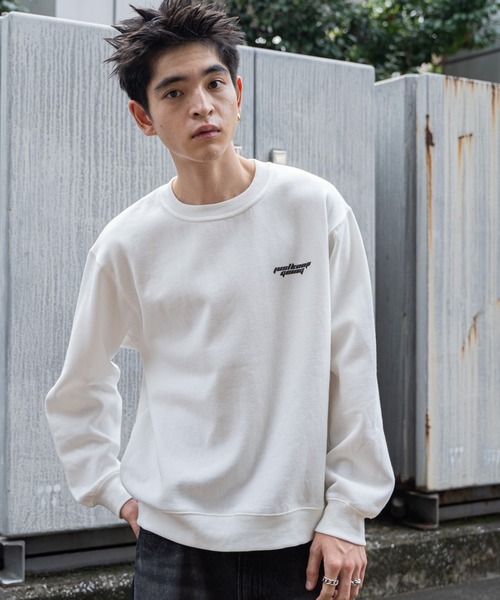 WEGO(ウィゴー)の「WEGO/リラックスフィットグラフィックプルオーバー(スウェット・メンズ・ホワイト/ブラック・MEDIUM/LARGE)」の2枚目の写真