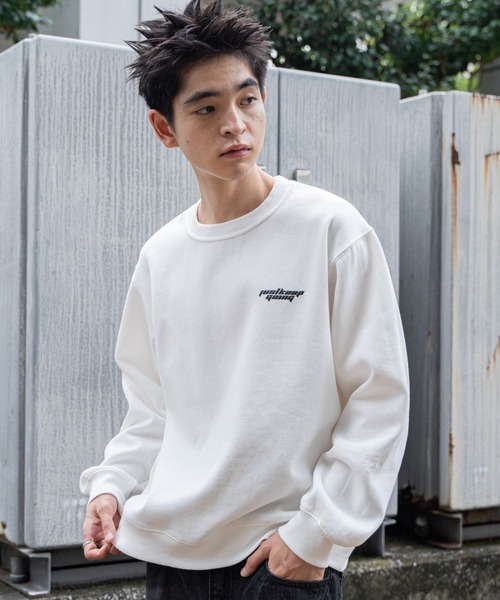 WEGO(ウィゴー)の「WEGO/リラックスフィットグラフィックプルオーバー(スウェット・メンズ・ホワイト/ブラック・MEDIUM/LARGE)」の6枚目の写真