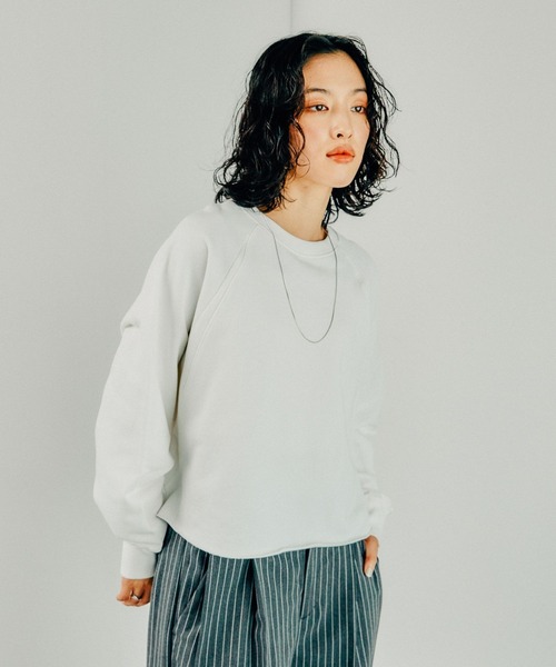 LEPSIM（レプシィム）の「ラグランリブプルオーバー　140539（Tシャツ/カットソー・レディース・ブラック/オフホワイト/レッド/ピンク/キナリ/エメラルドブルー/チャコールグレー・TALL/FREE）」の11枚目の写真