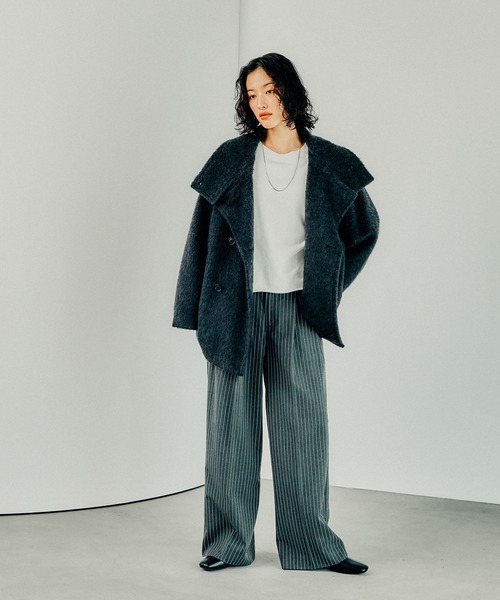 LEPSIM（レプシィム）の「ラグランリブプルオーバー　140539（Tシャツ/カットソー・レディース・ブラック/オフホワイト/レッド/ピンク/キナリ/エメラルドブルー/チャコールグレー・TALL/FREE）」の16枚目の写真