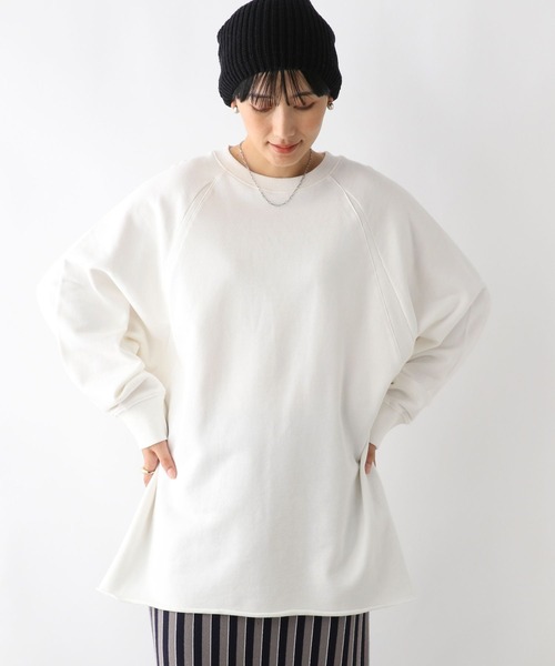 LEPSIM（レプシィム）の「ラグランリブプルオーバー　140539（Tシャツ/カットソー・レディース・ブラック/オフホワイト/レッド/ピンク/キナリ/エメラルドブルー/チャコールグレー・TALL/FREE）」の17枚目の写真