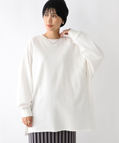 LEPSIM（レプシィム）の「ラグランリブプルオーバー　140539（Tシャツ/カットソー・レディース・ブラック/オフホワイト/レッド/ピンク/キナリ/エメラルドブルー/チャコールグレー・TALL/FREE）」の18枚目の写真