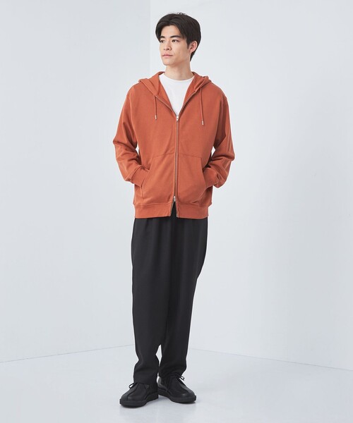 green label relaxing(グリーンレーベルリラクシング)の「クリア スウェット ジップ パーカー(パーカー・メンズ・ブラック/ライトグレー/オレンジ・M/XL/L/S)」の4枚目の写真