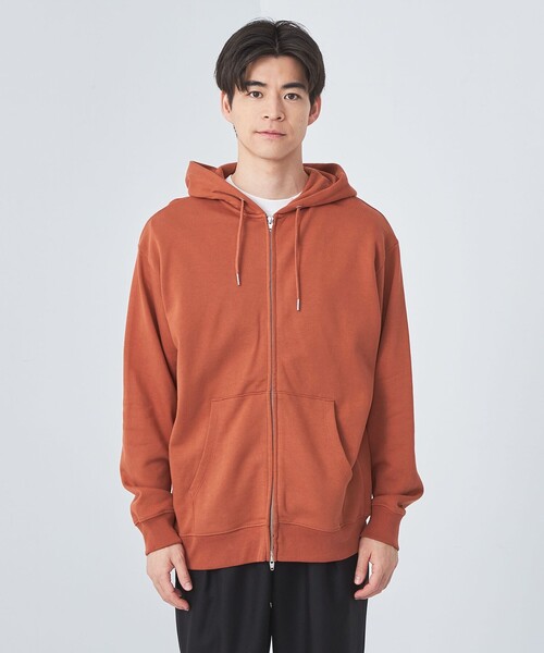 green label relaxing(グリーンレーベルリラクシング)の「クリア スウェット ジップ パーカー(パーカー・メンズ・ブラック/ライトグレー/オレンジ・M/XL/L/S)」の8枚目の写真