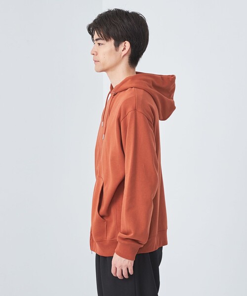 green label relaxing(グリーンレーベルリラクシング)の「クリア スウェット ジップ パーカー(パーカー・メンズ・ブラック/ライトグレー/オレンジ・M/XL/L/S)」の9枚目の写真
